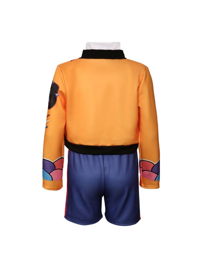 KPop Demon Hunters Rumi K-Pop Demon Hunters Cosplay Costume with Cropped Jacket and Shorts Set, Anime-Inspired Idol Outfit for Fans, Events and Costume Parties 6to7 years 120cm - Image 4